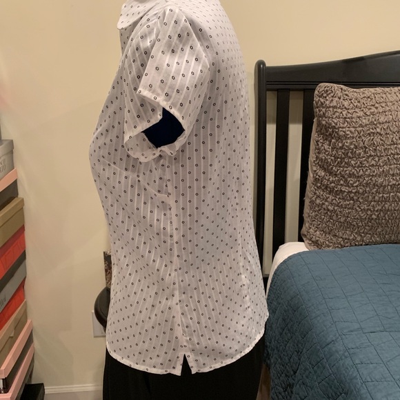 Kate Hill Cotton Fitted Rounded Collar Blouse - Picture 3 of 4